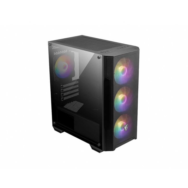 MSI MAG Forge M100A Micro Torre Preto, Transparente