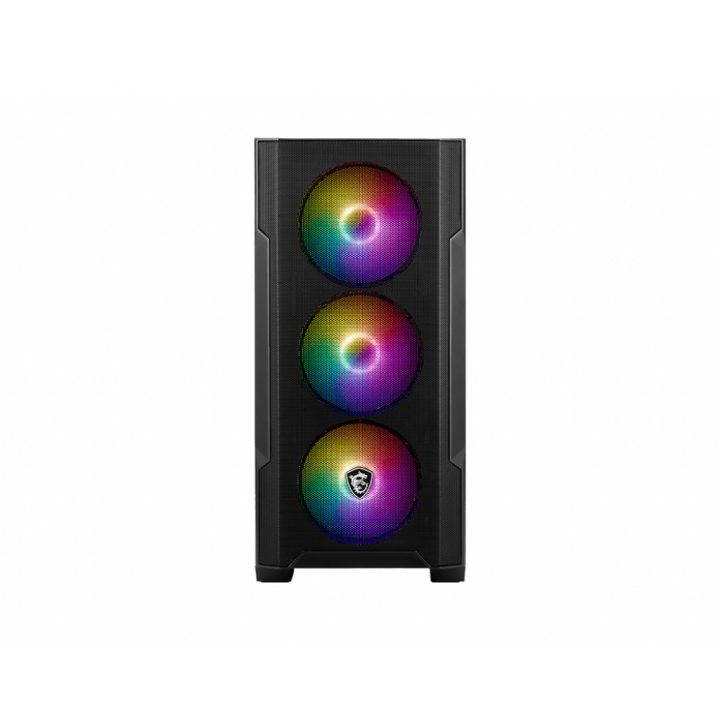 MSI MAG Forge M100A Micro Tower Black, Transparent
