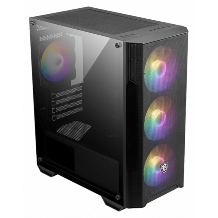 MSI MAG Forge M100A Micro Tower Black, Transparent