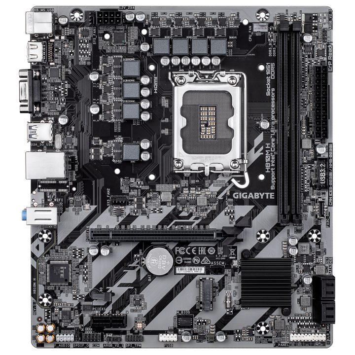 GIGABYTE H810M H Motherboard - Processadores Intel Core Ultra (Série…
