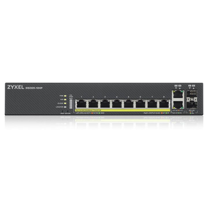 Zyxel GS2220-10HP-EU0101F Managed L2 Gigabit Ethernet (10/100/1000)…