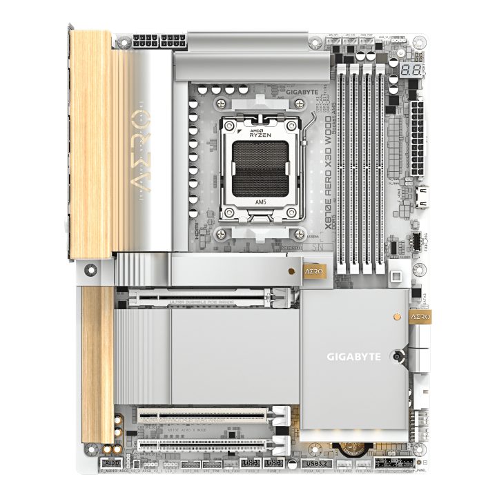 GIGABYTE X870E AERO X3D WOOD Placa Base