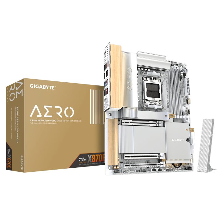 GIGABYTE X870E AERO X3D WOOD Motherboard