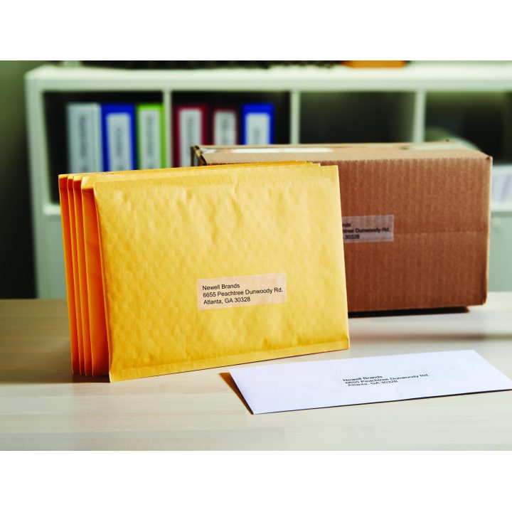 DYMO LW Genuine Address Labels | 36 mm × 89 mm | Black on Transparent…