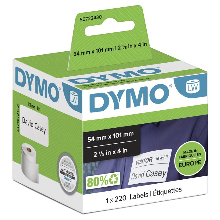 DYMO LW etiquetas autênticas de envio/cartões de identificação…