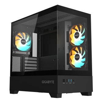 GIGABYTE C201 PANORAMIC PC Case – Mid Tower, m-ATX, 360 mm radiator…