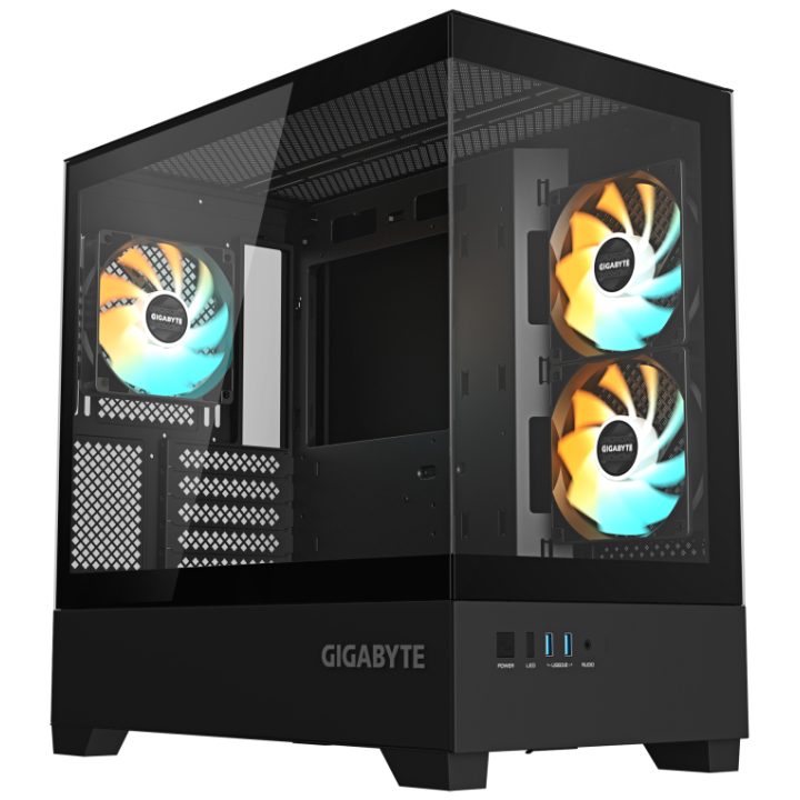 GIGABYTE C201 PANORAMIC PC Case – Mid Tower, m-ATX, 360 mm radiator…
