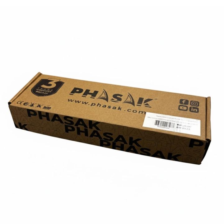 Linha de tomadas Phasak 5 tomadas Schuko 16A com interruptor azul…