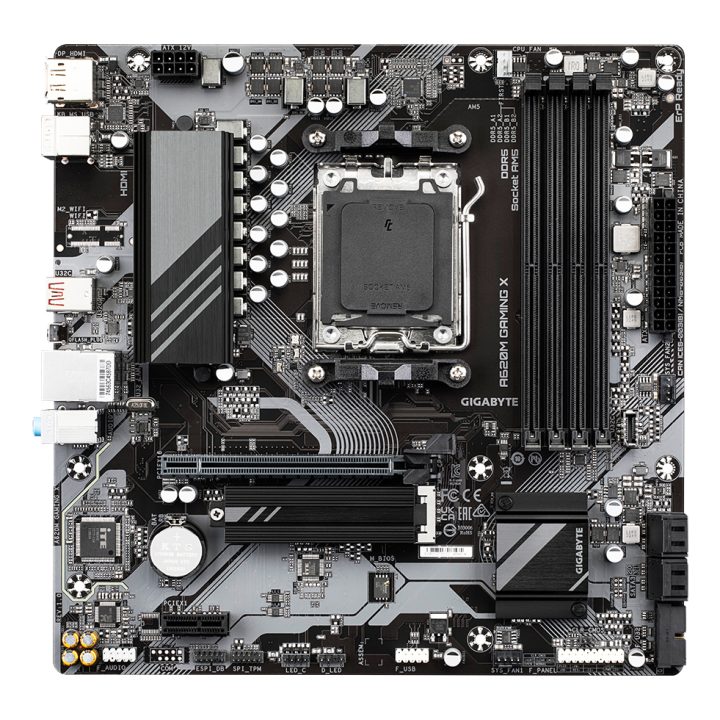 GIGABYTE A620M GAMING X Motherboard - Suporta CPUs AMD Ryzen 8000…