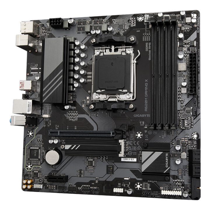 GIGABYTE A620M GAMING X Placa base - Soporta CPUs AMD Ryzen 8000, VRM…