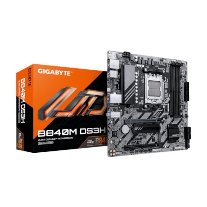 GIGABYTE B840M DS3H Motherboard - Processadores AMD Ryzen 9000, VRM…