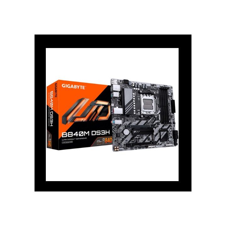 GIGABYTE B840M DS3H Motherboard - Processadores AMD Ryzen 9000, VRM…