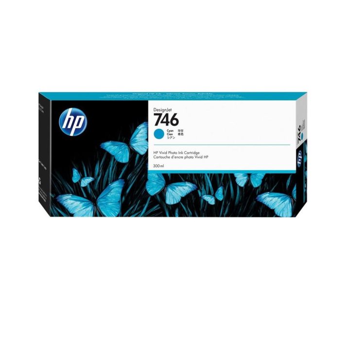 HP Cartucho de tinta ciano DesignJet 746 de 300 ml