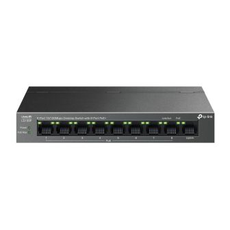 TP-Link LiteWave LS109P Unmanaged Fast Ethernet (10/100) PoE Switch…