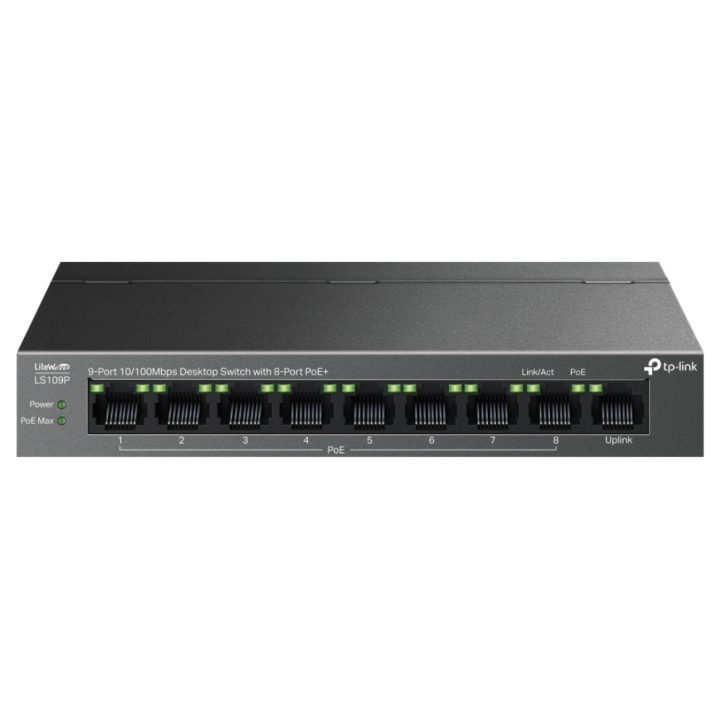TP-Link LiteWave LS109P switch não gerido Fast Ethernet (10/100)…
