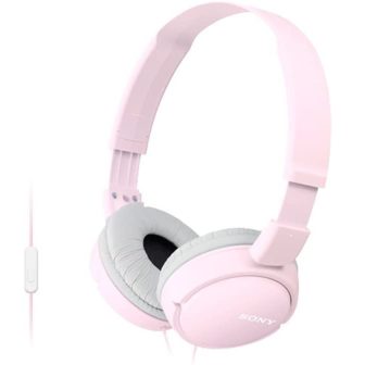 Auscultadores Sony MDRZX110APP-rosa - dobráveis - microfone