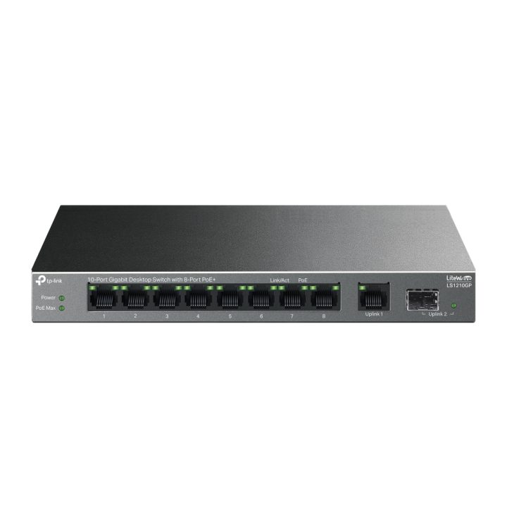 TP-Link LiteWave LS1210GP switch não gerido Gigabit Ethernet…