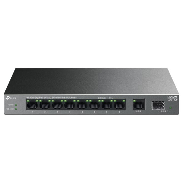 TP-Link LiteWave LS1210GP Unmanaged Gigabit Ethernet (10/100/1000)…