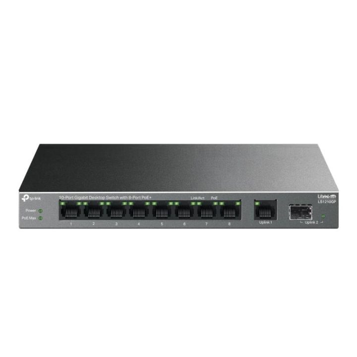 TP-Link LiteWave LS1210GP switch não gerido Gigabit Ethernet…