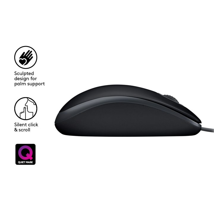 Logitech M110 Silent Mouse Office Ambidextrous USB Type-A Optical…