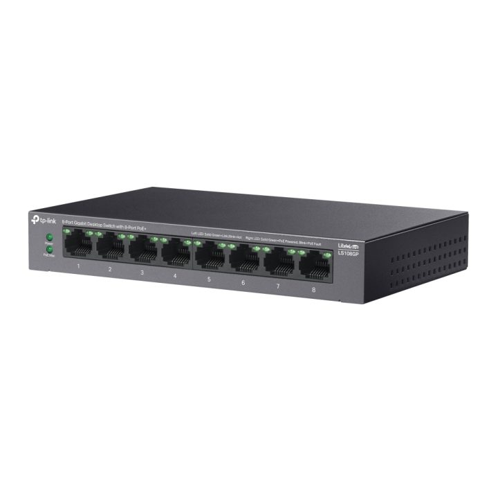TP-Link LiteWave LS108GP Unmanaged Gigabit Ethernet (10/100/1000)…