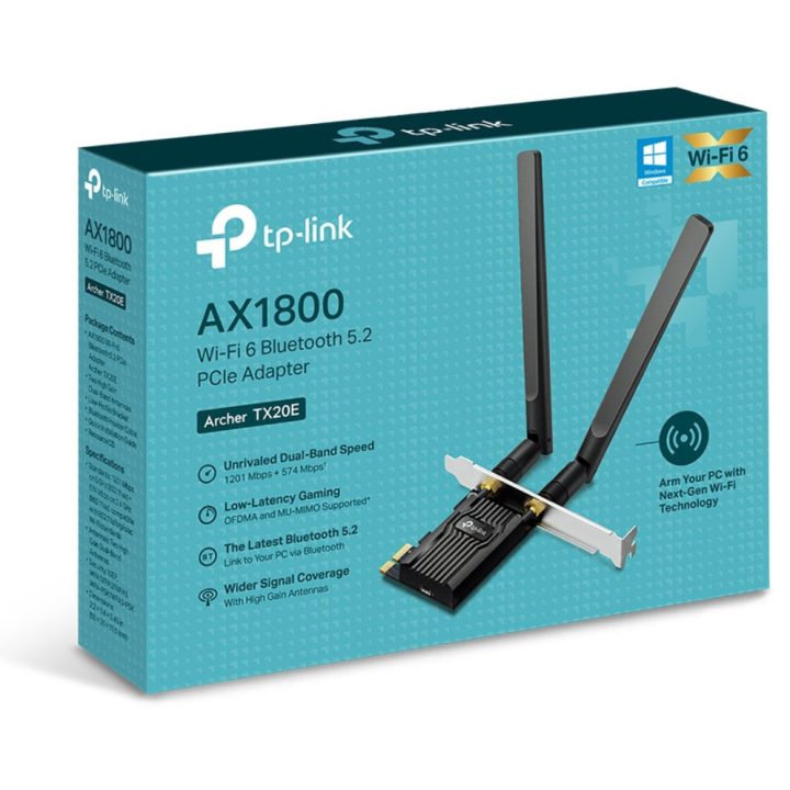 TP-Link Archer TX20E Interna WLAN / Bluetooth 1800 Mbit/s