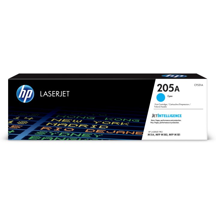 HP Cartucho de tóner Original LaserJet 205A ciano