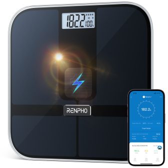Renpho Elis Solar 2 Plaza Negro Báscula personal electrónica