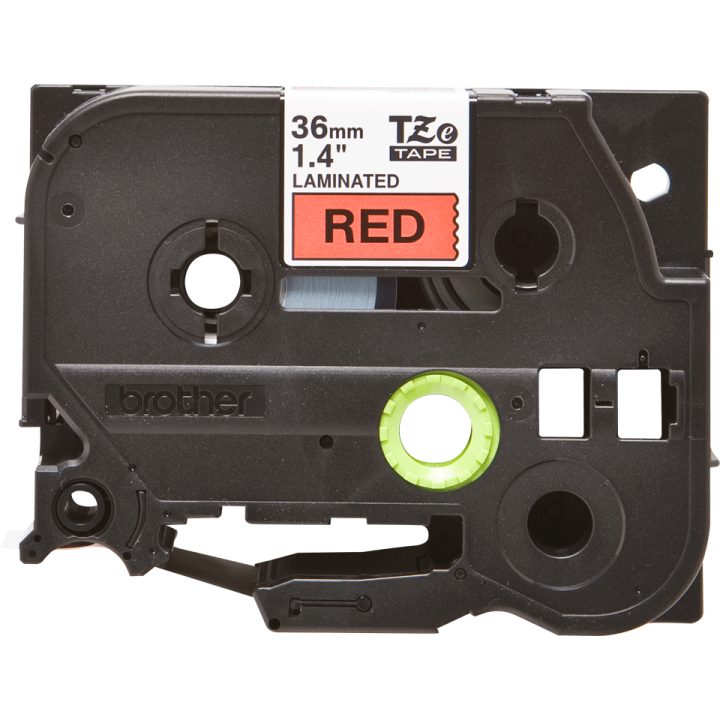 Brother TZE-461 fita para impressora de etiquetas Preto sobre vermelho
