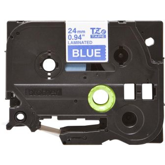 Brother TZE-555 Label Printer Tape White on Blue