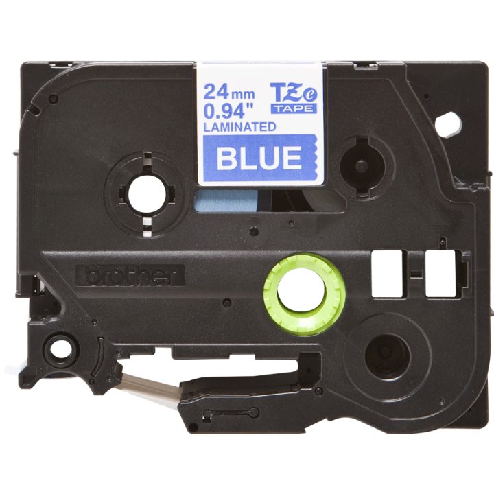 Brother TZE-555 fita para impressora de etiquetas Branco sobre azul