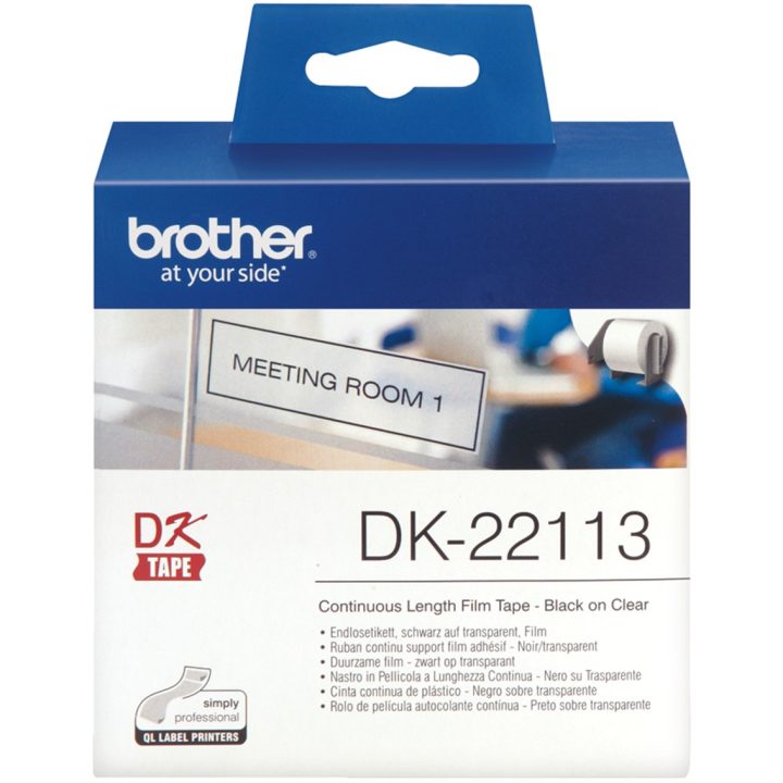 Brother DK-22113 fita para impressora de etiquetas Preto sobre…