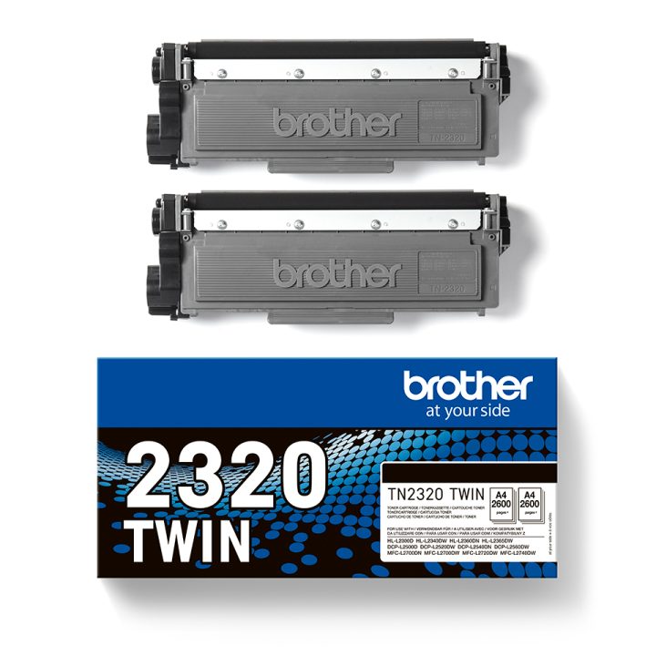Brother TN-2320TWIN cartucho de tóner 1 pieza(s) Original Negro