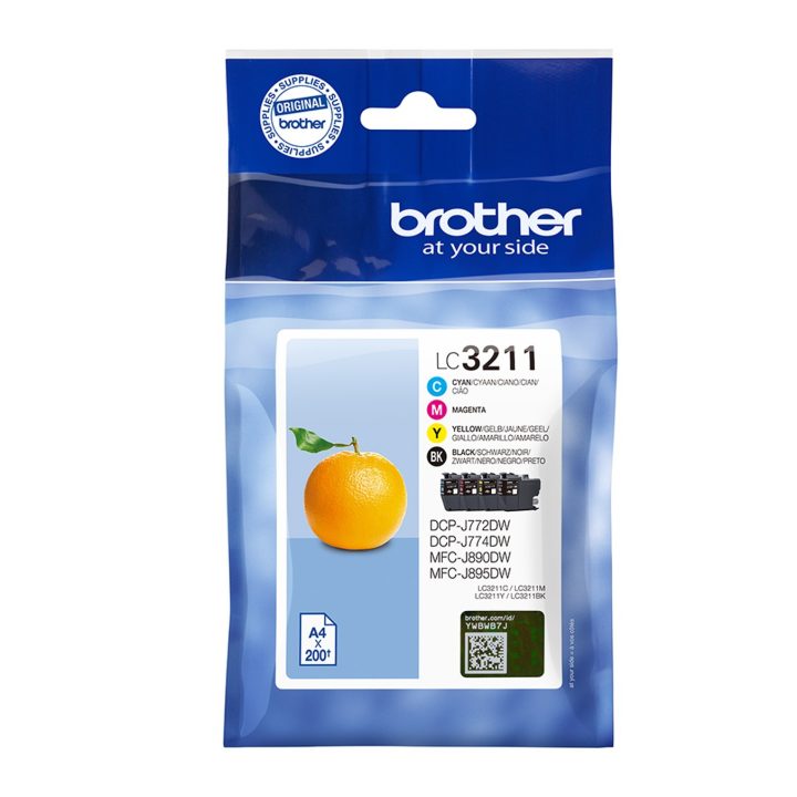 Brother LC3211VAL cartucho de tinta 4 peça(s) Original Rendimento…
