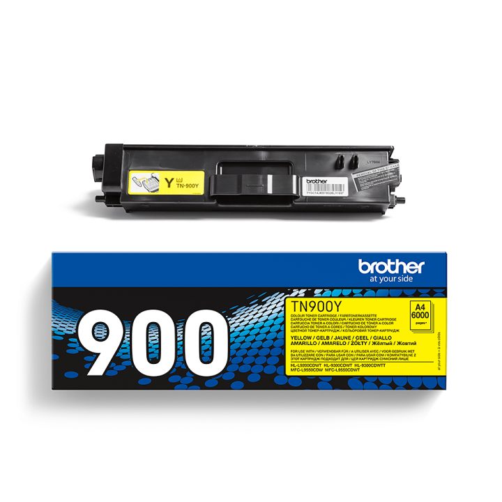 Brother TN-900Y cartucho de tóner 1 pieza(s) Original Amarillo