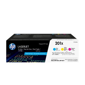 HP Pacote de 3 cartuchos de toner ciano/magenta/amarelo Originais…