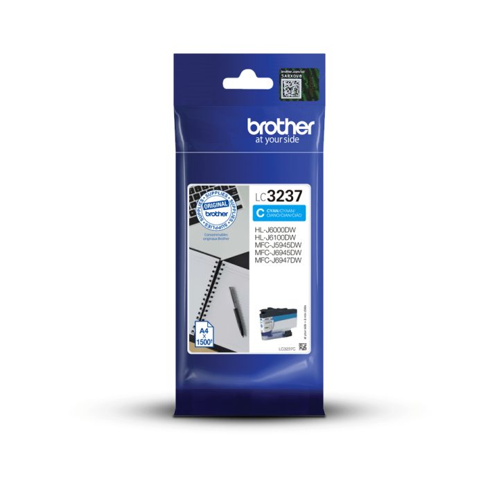 Brother LC3237C ink cartridge 1 piece(s) Original Standard Yield Cyan