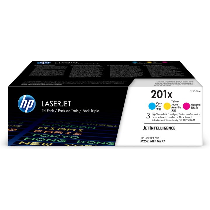 HP Pacote de 3 cartuchos de toner ciano/magenta/amarelo Originais…