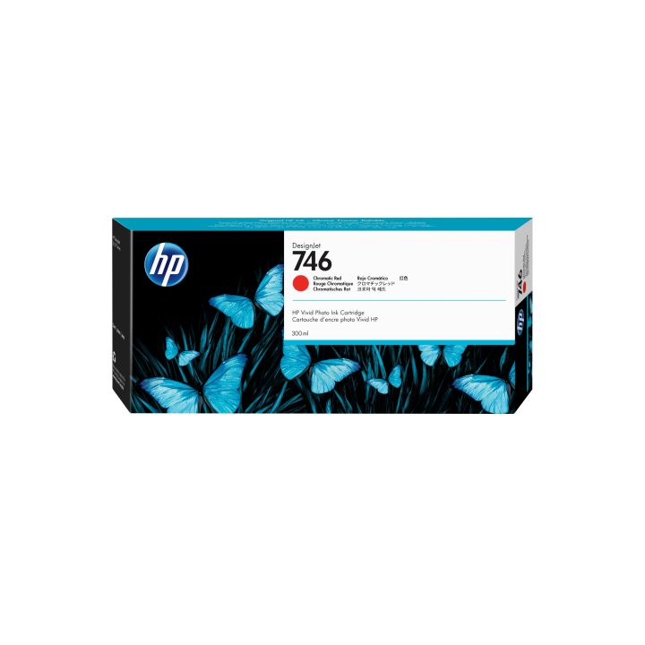 HP Cartucho de tinta roja cromática DesignJet 746 de 300 ml