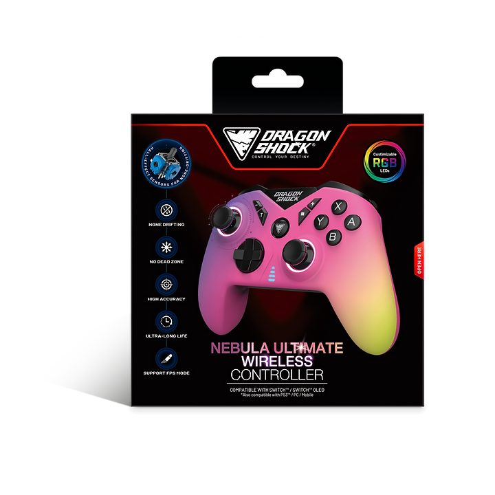 Dragon Shock Nebula Ultimate Multicolor Bluetooth Gamepad Nintendo…