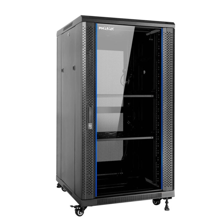 Armário rack de chão 19 polegadas Phasak pro 32U 600X800 pho 6832