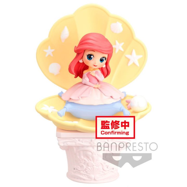 Figura Banpresto q posket Disney la sirenita ariel vestido rosa ver…