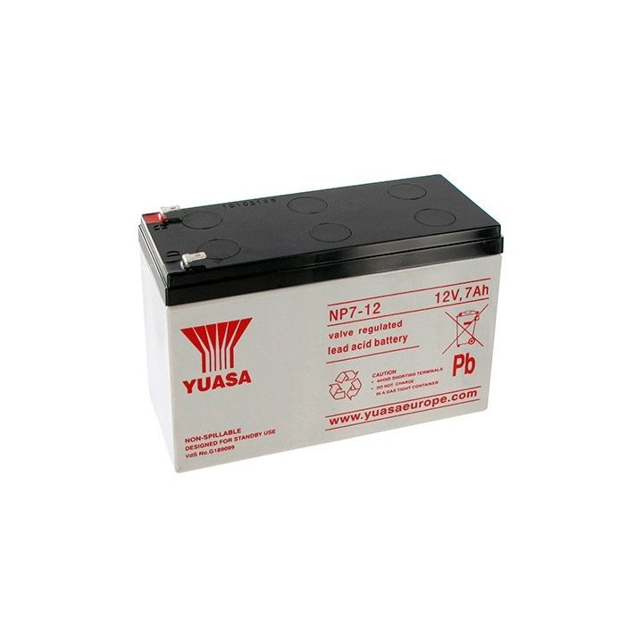Bateria Phasak Yuasa NP7-12l compatível para sais 7Ah 12V chumbo-ácido