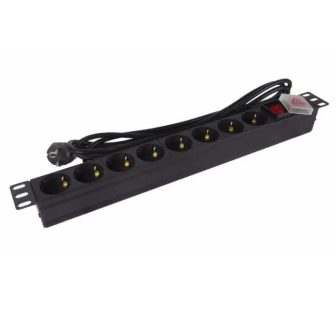 Regleta Phasak 8 tomas armario rack 19 pulgadas con interruptor 3m…