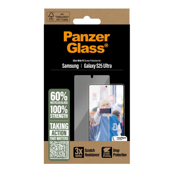 PanzerGlass ® Screen Protector Samsung Galaxy S25 Ultra | Ultra-Wide…