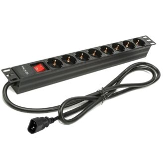 Regleta Phasak 8 tomas armario rack 19 pulgadas con interruptor 2m…