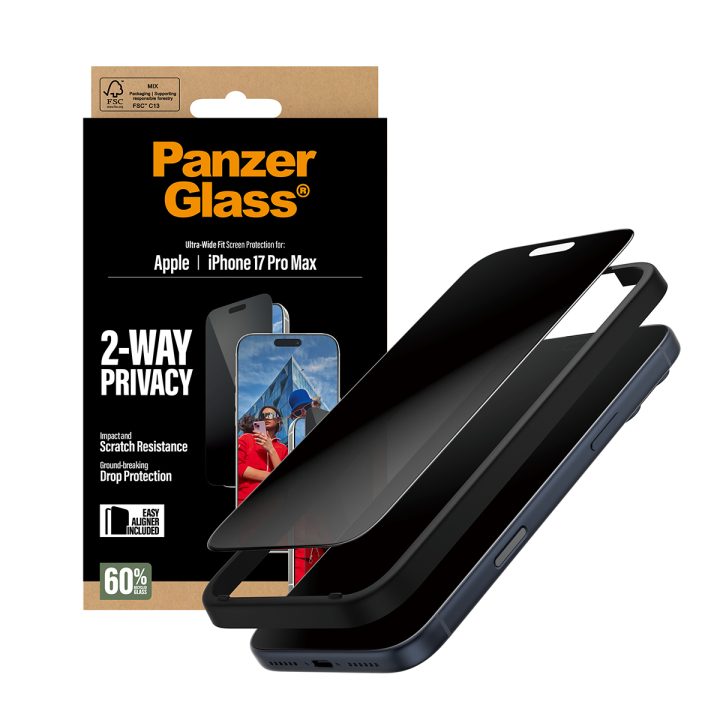 PanzerGlass ® 2-Way Privacy Screen Protector iPhone 17 Pro Max |…