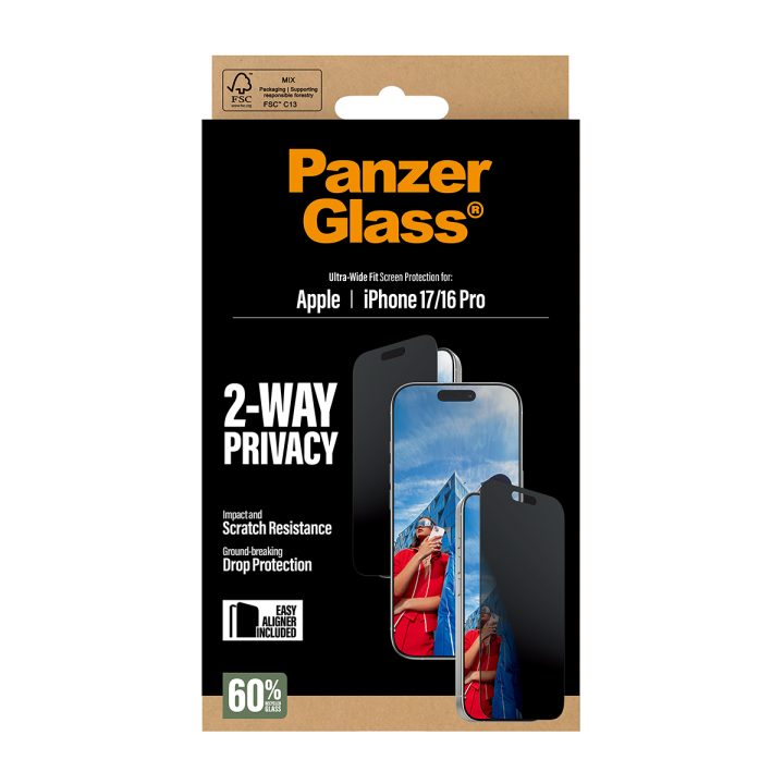 PanzerGlass ® 2-Way Privacy Screen Protector iPhone 17 | iPhone 16…