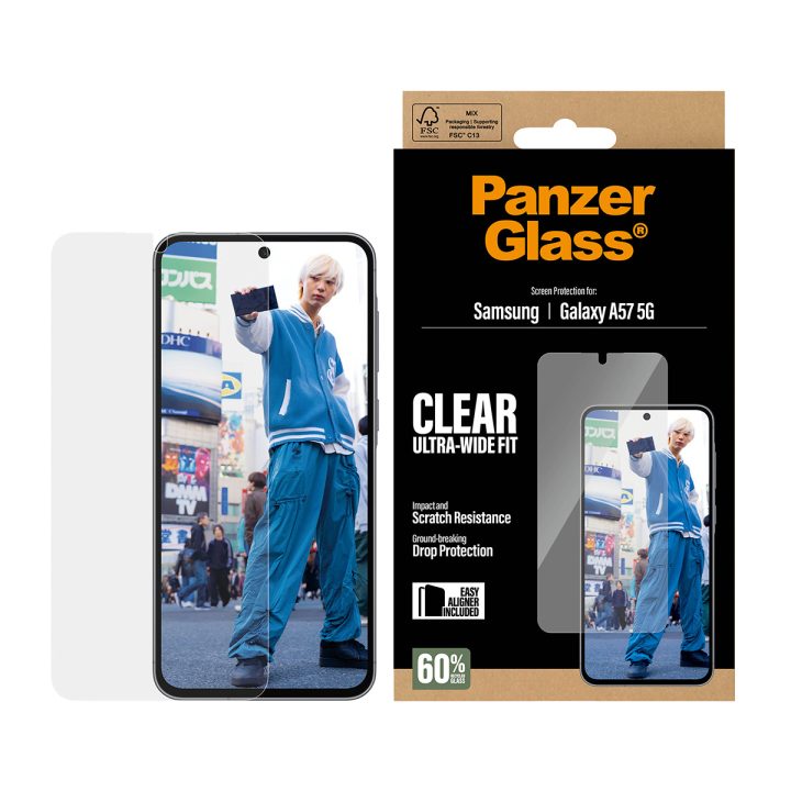 PanzerGlass ® Protetor de Ecrã Samsung Galaxy A57 5G | Ultra-Wide Fit…