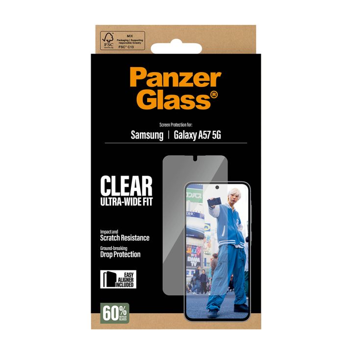 PanzerGlass ® Protetor de Ecrã Samsung Galaxy A57 5G | Ultra-Wide Fit…